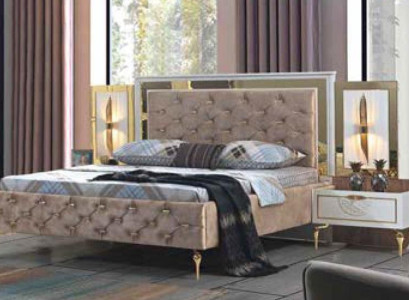 Chesterfield Bett Polster Design Luxus Doppel Hotel Italienische